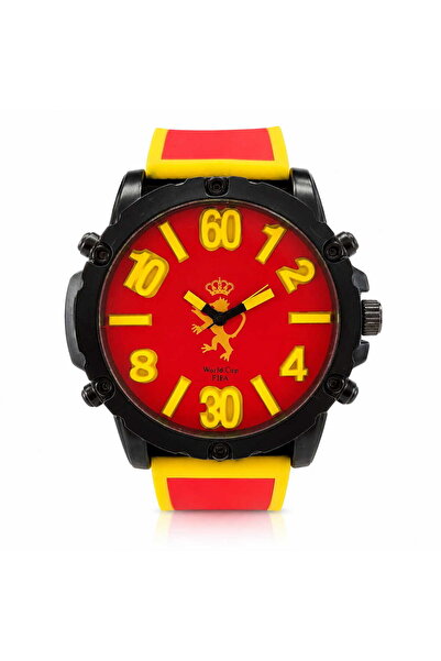 Watch Men's watch CB23, red/yellow, modern casual style, silicone Belt