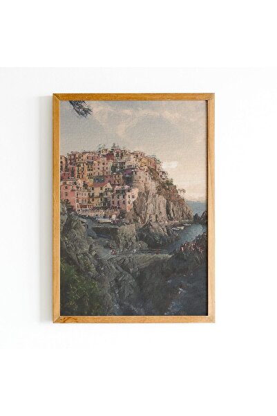 Signtouch Advertising Signtouch Mountain Valley Castle Wall Art 50x70 cm With...