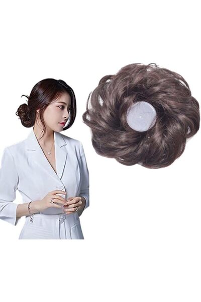 Estelle Messy Bun Scrunchie with Elastic Rubber Band, Updo Chignon Donut Pony...