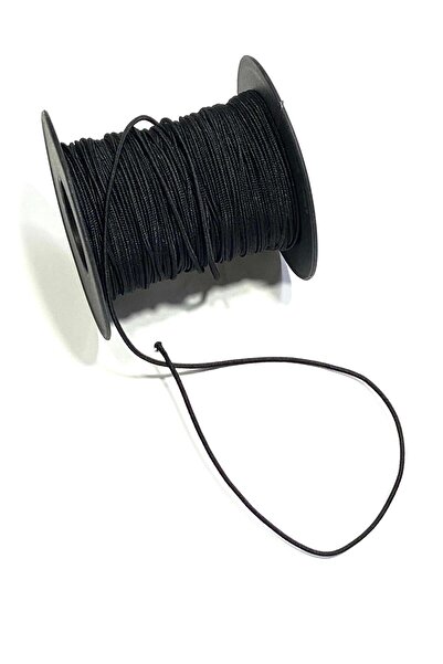 karantuhafiye Hat Elastic Bracelet Elastic / 20 Meters / 1.5 mm / Black