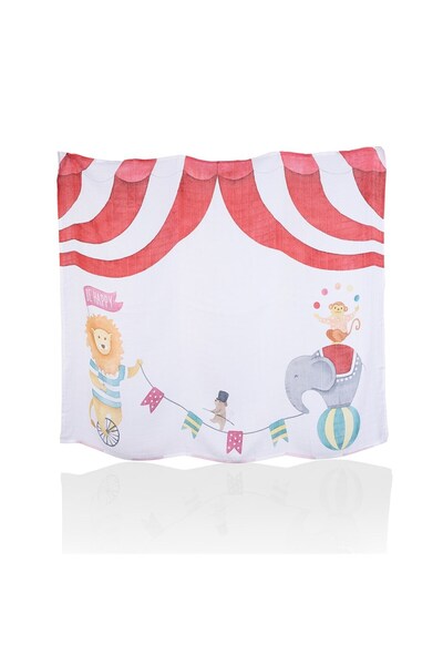 Baby Tales Circus Bambu Müslin Çok Amaçlı Bebek Örtüsü