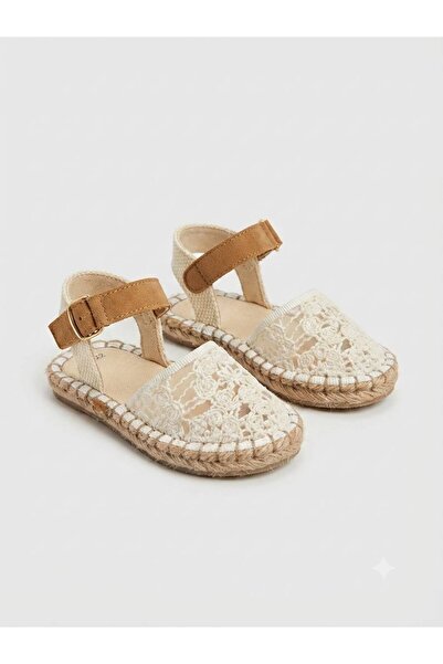 Görkem bebe ayakkabı ve tekstil Girls' Straw Knitted Espadrille Shoes (Narrow...