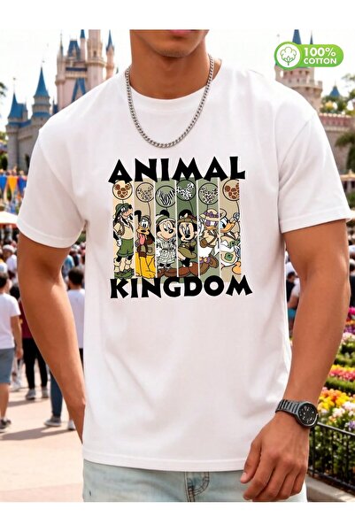 SVART WEAR Animal Kingdom Printed Oversize Crew Neck Summer T-Shirt