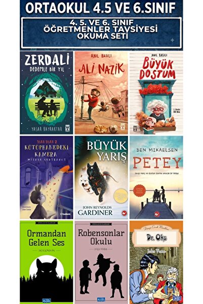 Timaş Çocuk 4.5.ve 6.sınıf ZERDALİ DEDEMLE BİR YIL, ALİ NAZİK,BÜYÜK DOSTUM,KÜ...