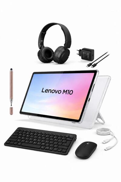 LENOVO Tab M10 4GB 128GB 10.1" TABLET+KILIF+KLAVYE+MOUSE+ŞARJ BAŞLIĞI (KALEM ...