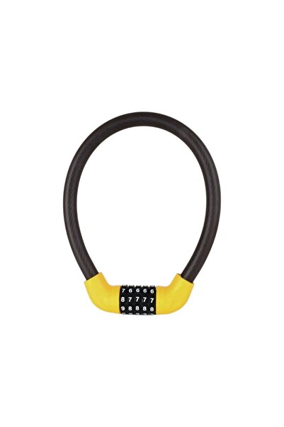 OEM Anti-theft padlock with 5-digit code made of very resistant yellow materi...