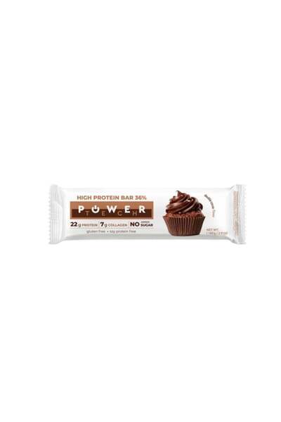 POWERTECH Power Tech Protein Bar 36% 60g Double Cocoa Flavour Sugar Free Glut...