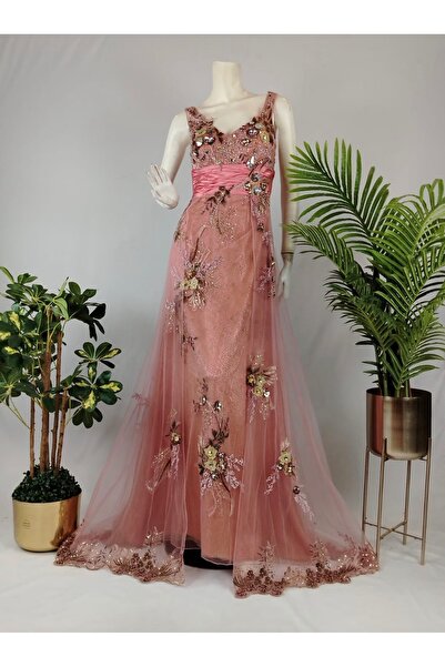ASIAN Luxurious and Elegant Soft Tulle Evening Dress Available in 3 Colors: C...