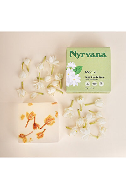 Nyrvana Mogra Jasmine Soap 100g–Natural Moisturizing Bathing Bar for Glowing ...