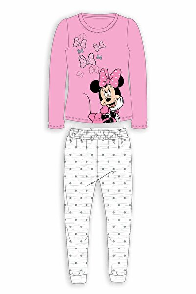 Disney Minnie Pijama roz 4-9 ani cu talie elastică, print fără rigiditate, bl...