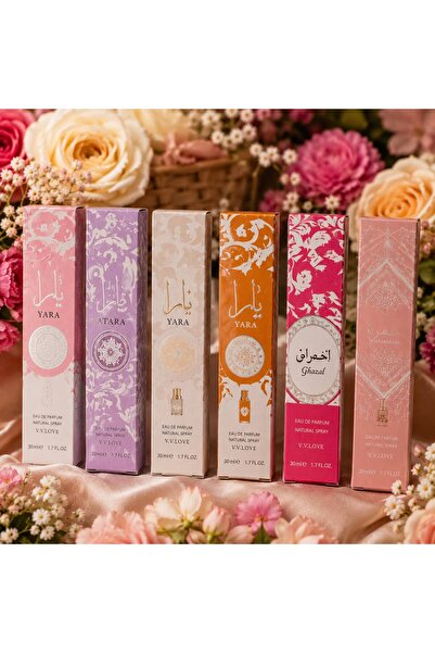 V.V LOVE set 6 Parfumuri de Buzunar 30 ml pentru Femei, Eau de Parfum, Arome ...
