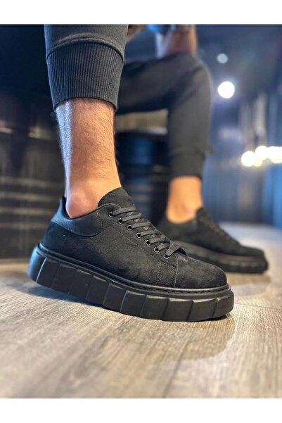 Joy Ayakkabı Jy144 Volt Lace-Up Suede Men's Casual Sneaker High Sole Shoes Ss...