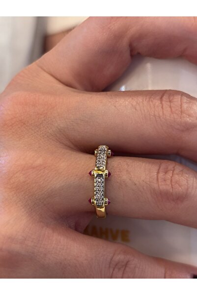 Stelle Jewelry خاتم نسائي قابل للتعديل من Ysx مرصع بحجر الزركون، مصنوع من الف...