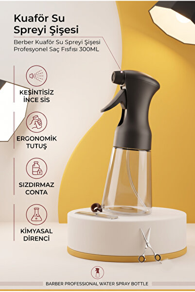 Transformacion 300 ml Profesyonel Berber Saç Sp rey Şişesi - Sürekli İnce Sis...