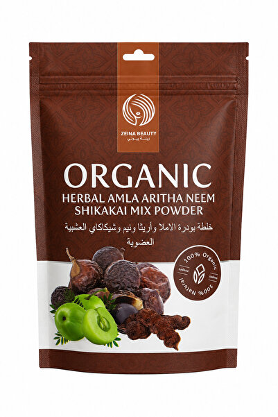 ZEINA BEAUTY Amla, Aarita and Neem Shikakai Herbal Powder Mix 100g