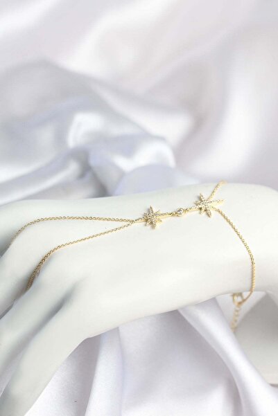 Inure Jewelry Brass Gold Color Pole Star Model Zircon Stone Shahmeran