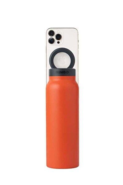 snapcart Stainless Steel Water Bottle with MagSafe Phone Mount, 12H Hot/24H C...