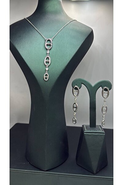 Generic Elegant Design Jewelry Set - Silver - Model 033