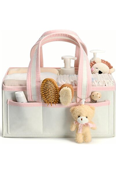 Generic Baby Diaper Caddy Organizer, Baby Basket Shower Gift Caddy, Portable ...