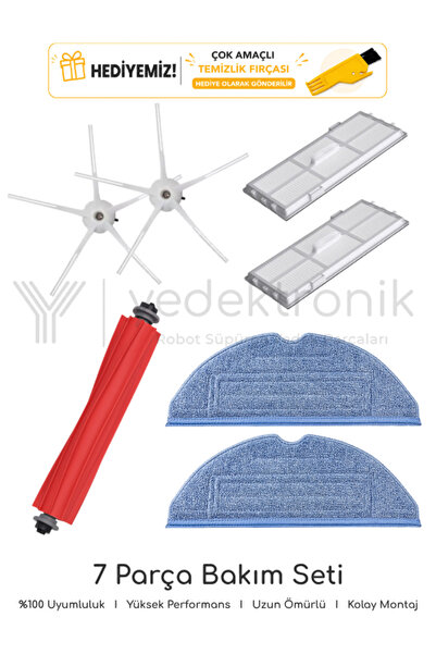 Yedektronik Roborock S7 / S7 Plus / S7 Maxv / S7 Maxv Ultra / S7 Pro Ultra / ...