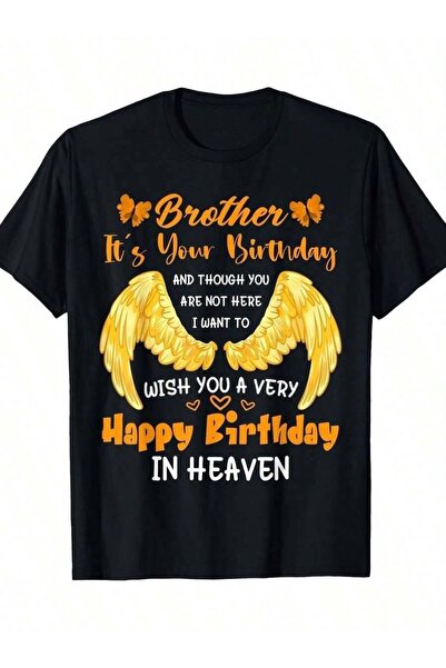 LİNA06 تي شيرت Brothers Heaven Wings - هدية تذكارية، مصنوع من القطن بنسبة 100...