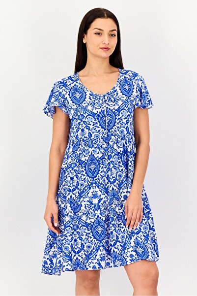 Bigdart Women Allover Print A-Line Dress, Multicolor