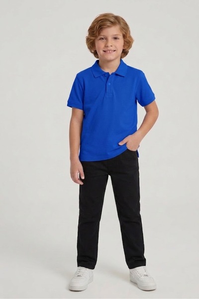 NACAR STORE Children's Unisex Cotton Polo Collar Short Sleeve School Uniform ...
