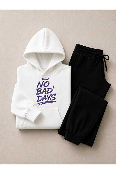 COMANCHERO Unisex No Bad Days Print Winter Top and Bottom Tracksuit Set