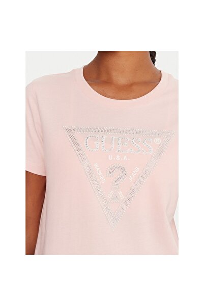 Guess Γυναικείο T-shirt W5BI18I3Z14 Ροζ
