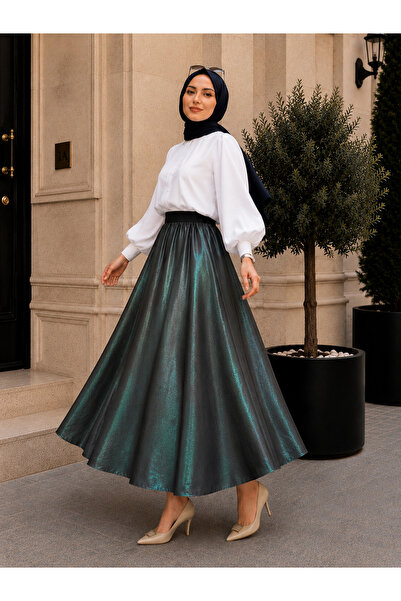 ELMODA Women's Elastic Taffeta Mevlana Skirt