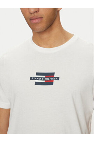 Tommy Hilfiger Tricou bărbătesc MW0MW38636 Alb
