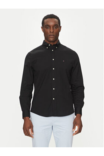 Tommy Hilfiger Cămașă bărbătească MW0MW39988 Negru