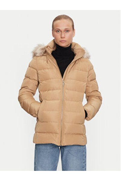 Tommy Hilfiger Geacă de puf pentru femei WW0WW43600 Bej