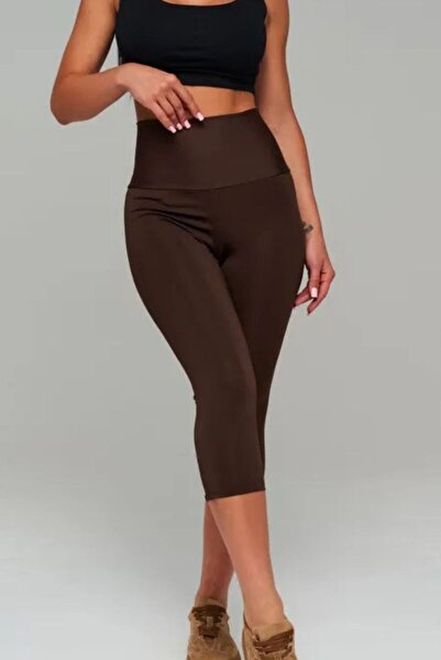EXSPORT Women's High Waist Shaping Capri Leggings