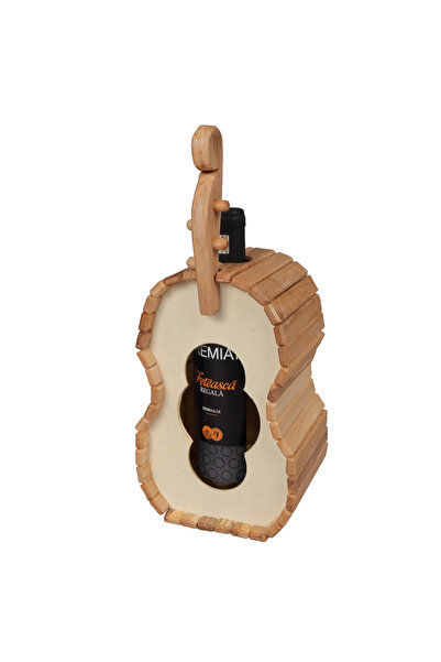 LimArt Set Cadou Artizanal „Cello”, Suport Lemn in Forma de Vioara, 38x16x13 ...
