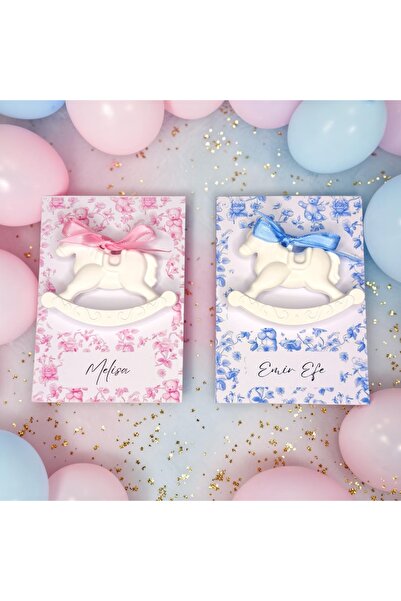 NUNU EVENT 15 Adet Sallanan At Magnet Hediyelik, Hoş Geldin Bebek, Mevlid, Ba...