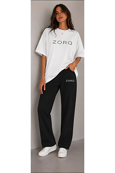 EFFRENATU Oversize Zorq Pantalon T-Shirt Set - Cotton Relaxed Fit