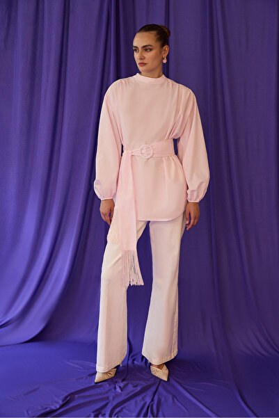 Touché Privé Belted Poplin Tunic