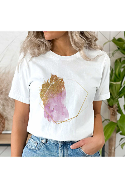 Orielle Tricou roz cu sclipici