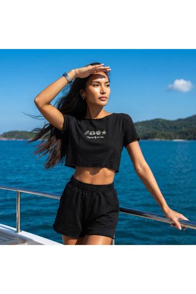Nikitas Design Asymmetric Collar T-Shirt and Shorts Set