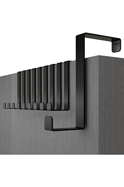 Arabest Over Door Hanger,10 Pcs Black Coat Hooks,3.6 cm & 4.6 cm,No-Drill,for...