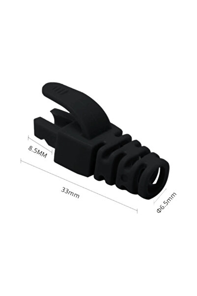 ASYTECH Networking Capac de protecție RJ45 Manson, negru (100 bucăți) RJ45-CA...
