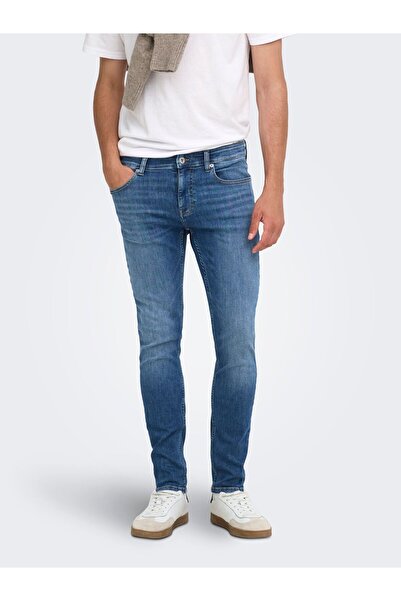Only & Sons Úzké džíny ONSWARP s nízkým pasem, střih Skinny Fit