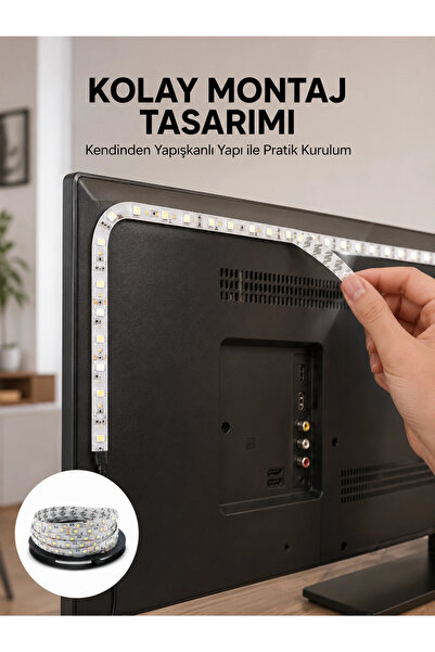 Epilons Uzaktan Kumandalı Led Tv Arka Işık Şeridi Yeni Nesil