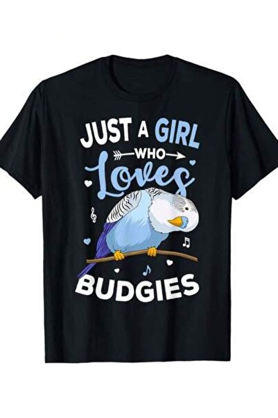 Astogria13 تي شيرت Just A Who Loves Budgies بتصميم ريترو مع رسومات الببغاء ال...