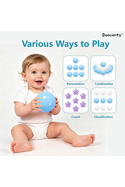 Beauenty Ball Pit Balls, Children Toy Ball, Colorful Ocean Balls for Kids, Ba...