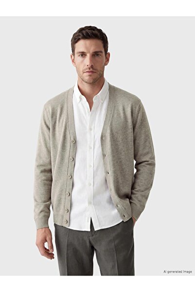 LC Waikiki Regular Fit V-Neck Men's Knitwear Cardigan (W6)