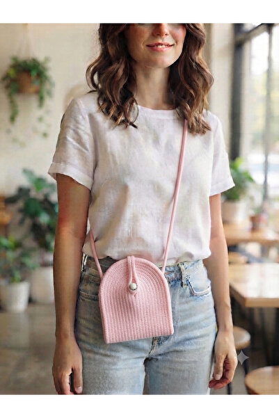 ENA Phone Bag,Crossbody Bag,Fuchsia Bag,Straw Bag Minimalist Bag,Handmade Bag...