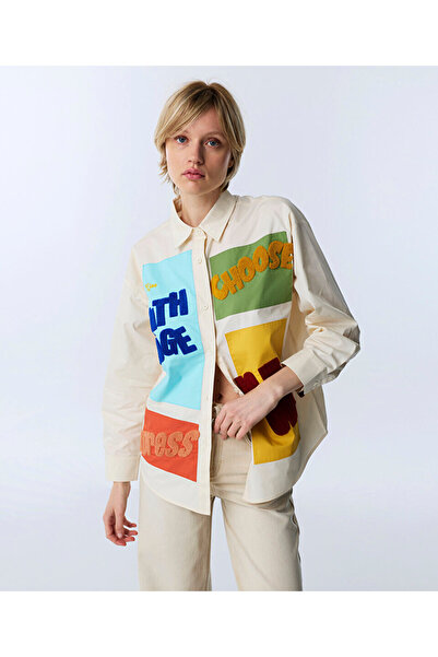 Twist PATCH'Lİ COLORBLOCK GÖMLEK