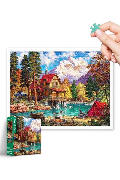 OEM Puzzle 1200 piese pentru adulți și copii de 14 ani+, model Terapia Păduri...